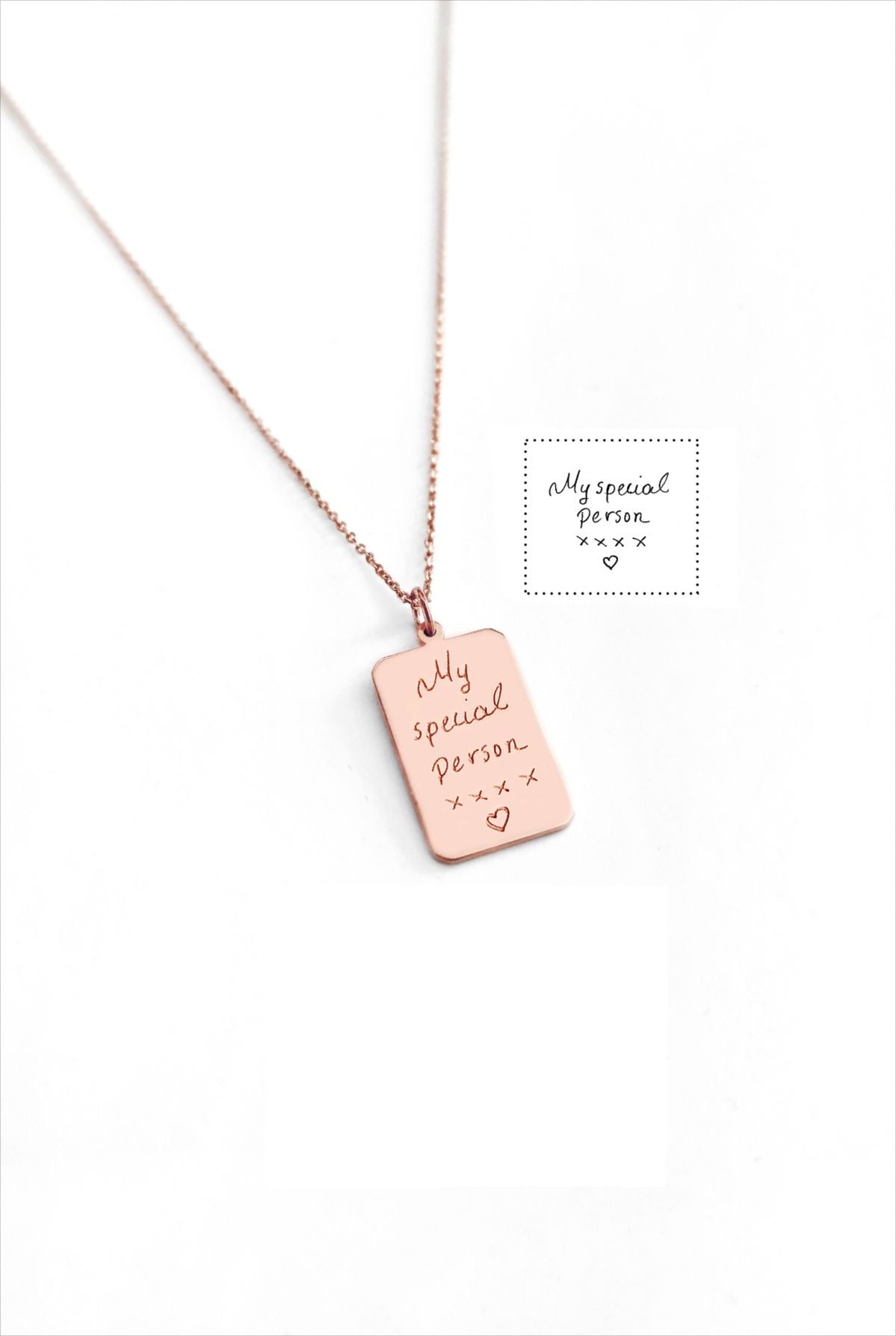 Note From Heart Necklace