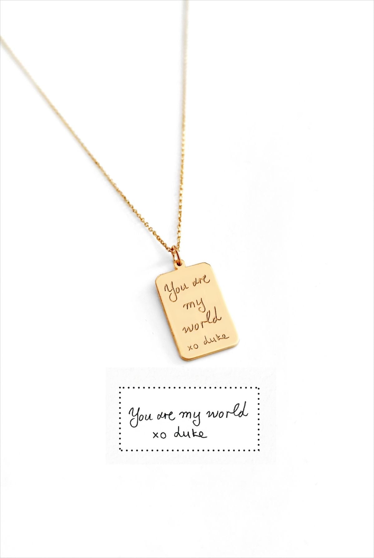 Note From Heart Necklace
