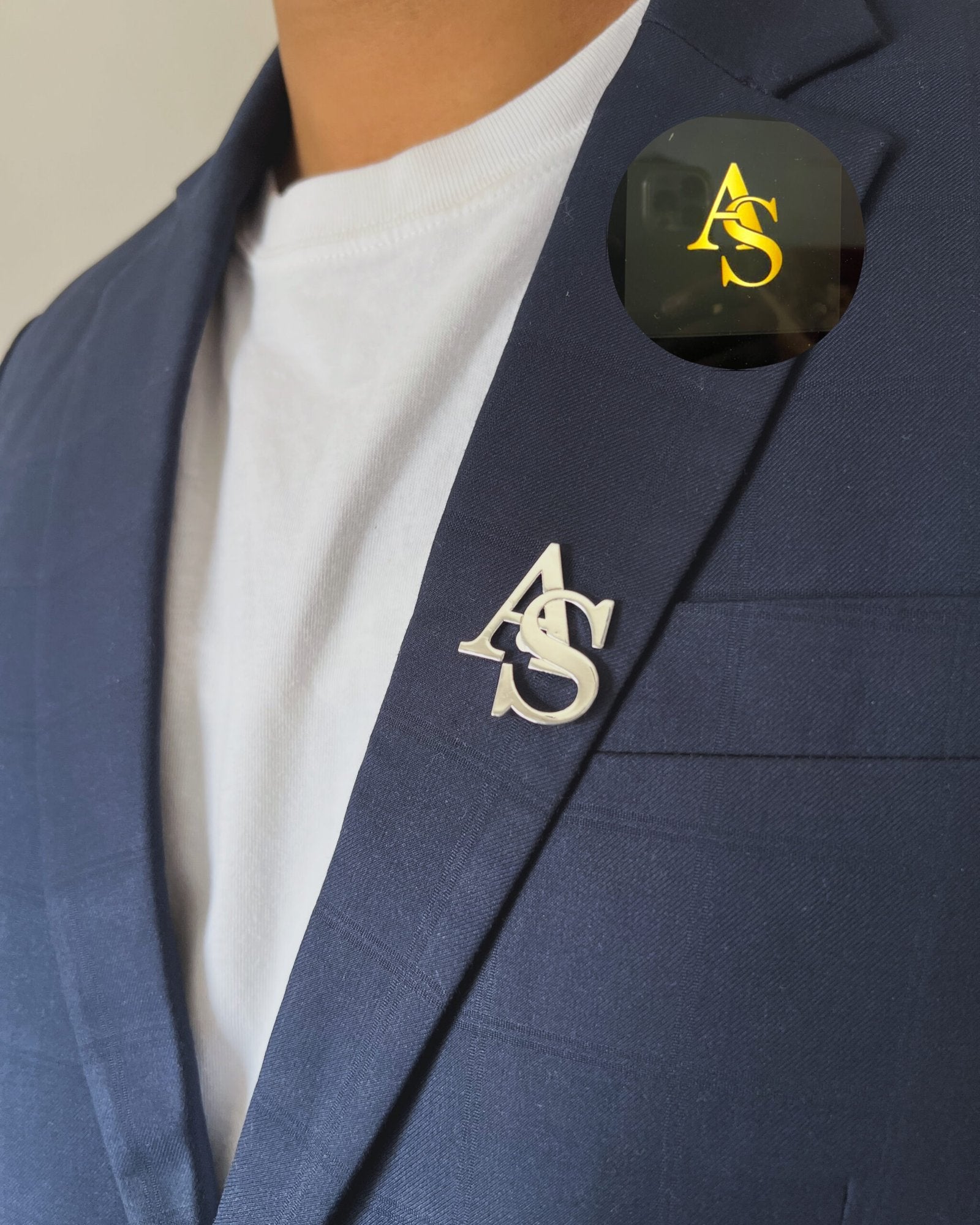 Monogram Brooch