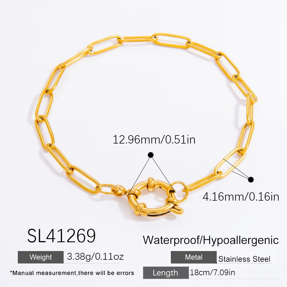 PaperClip Charm Bracelet