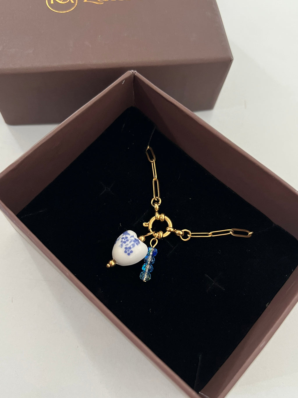 Blue Beaded Charm