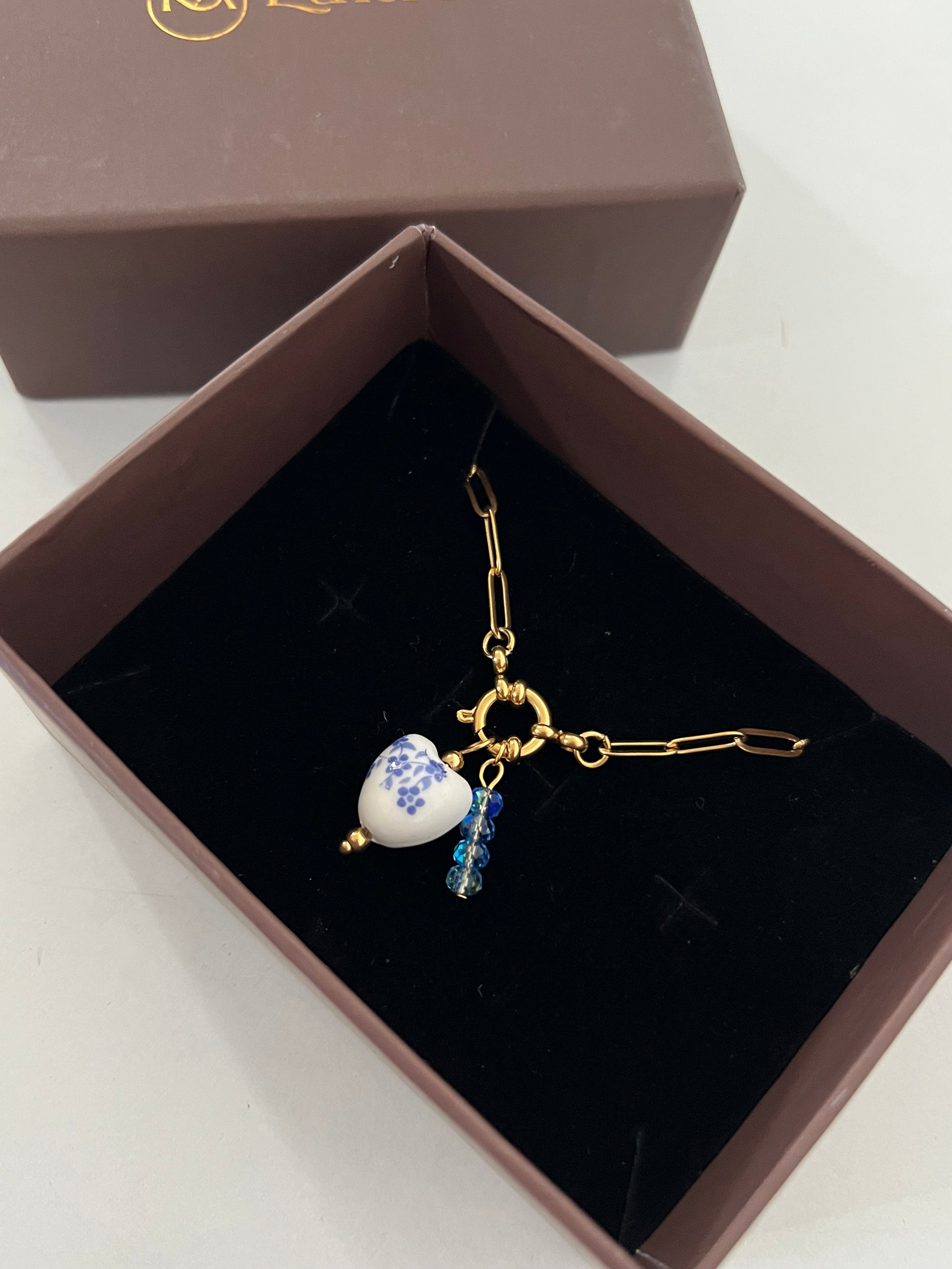 Blue Beaded Charm