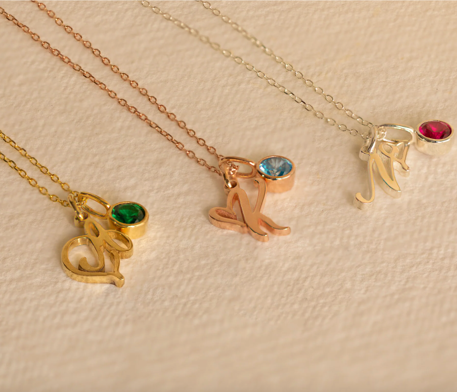 Heart Birthstone Necklace