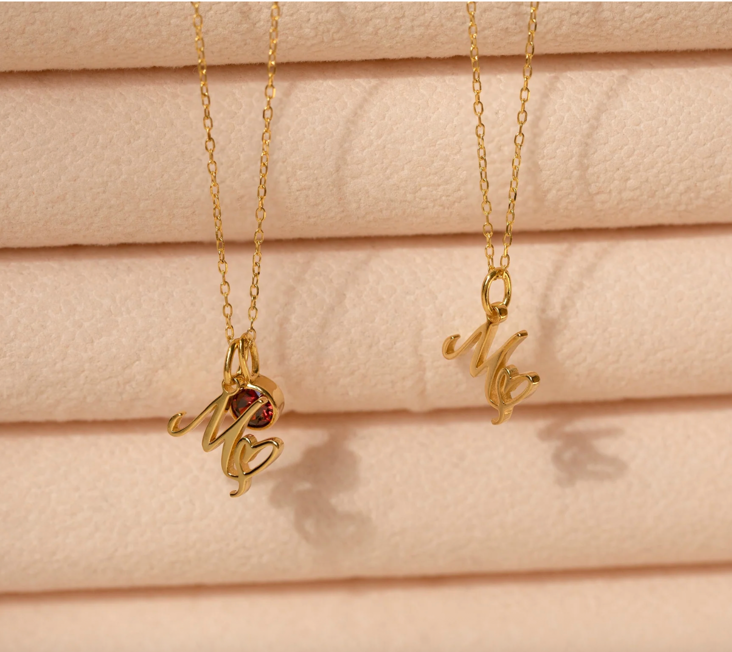 Heart Birthstone Necklace