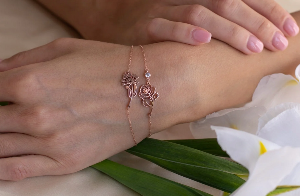 BirthMonth Flower Bracelet