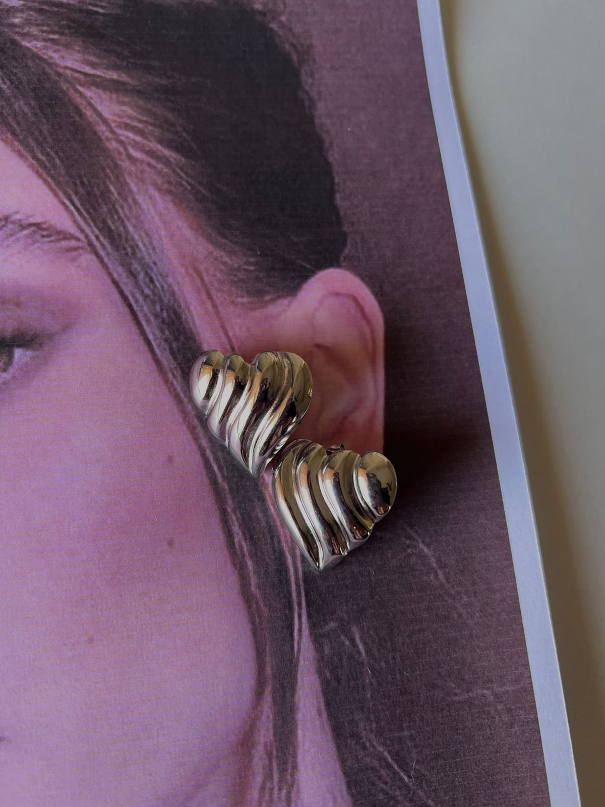 Swirl Heart Studs