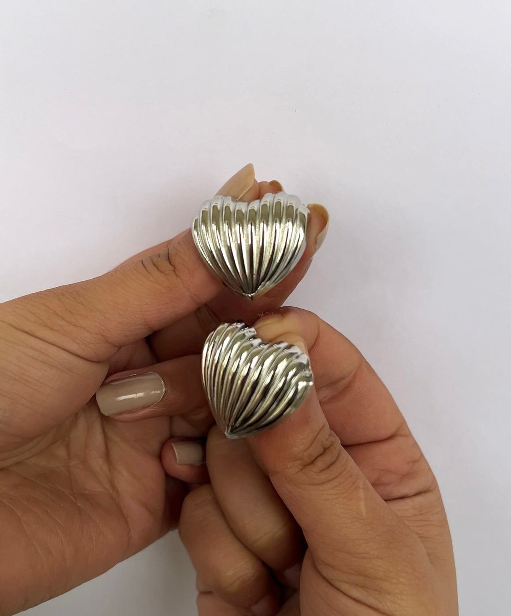 Vintage Heart Studs
