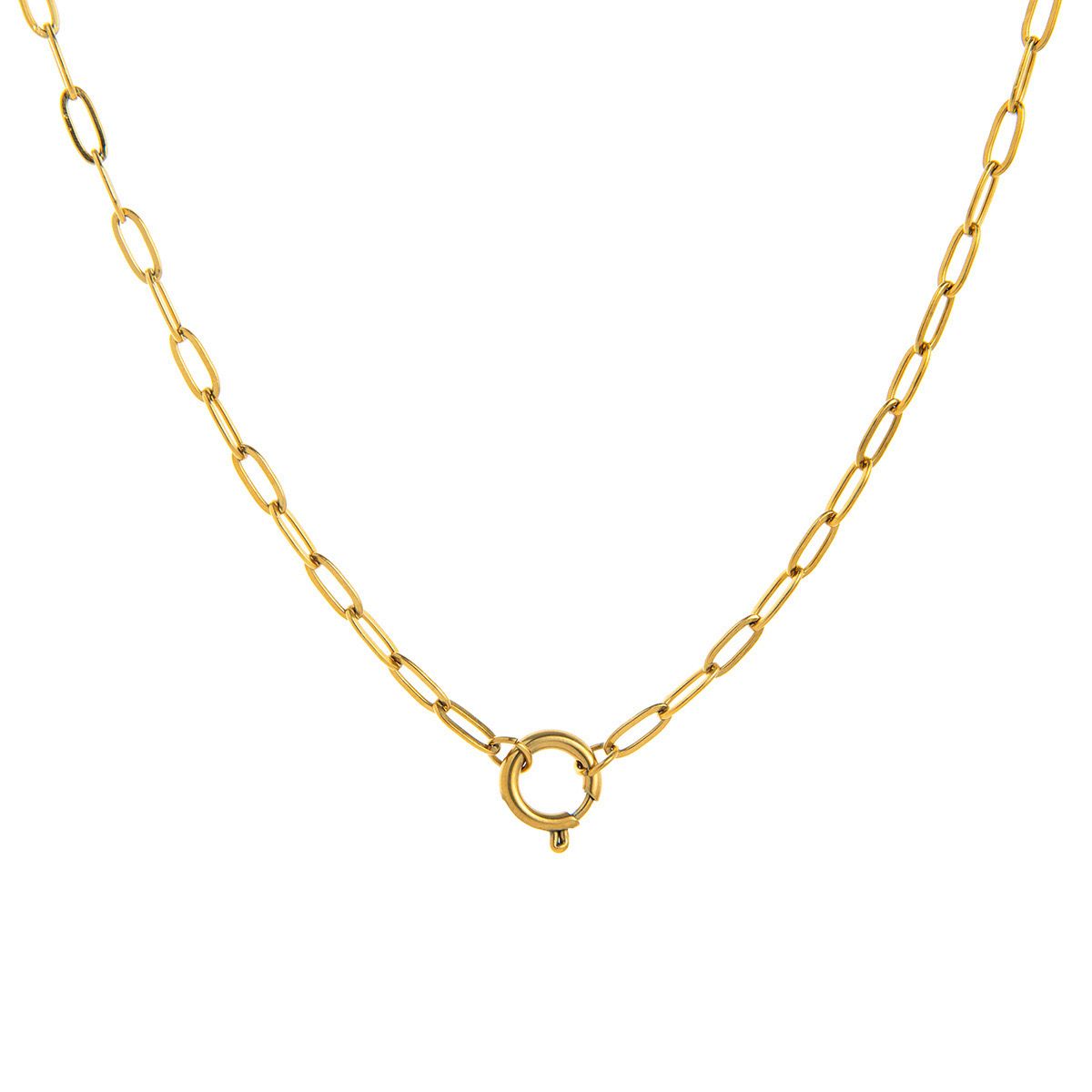 Paper clip charm Necklace
