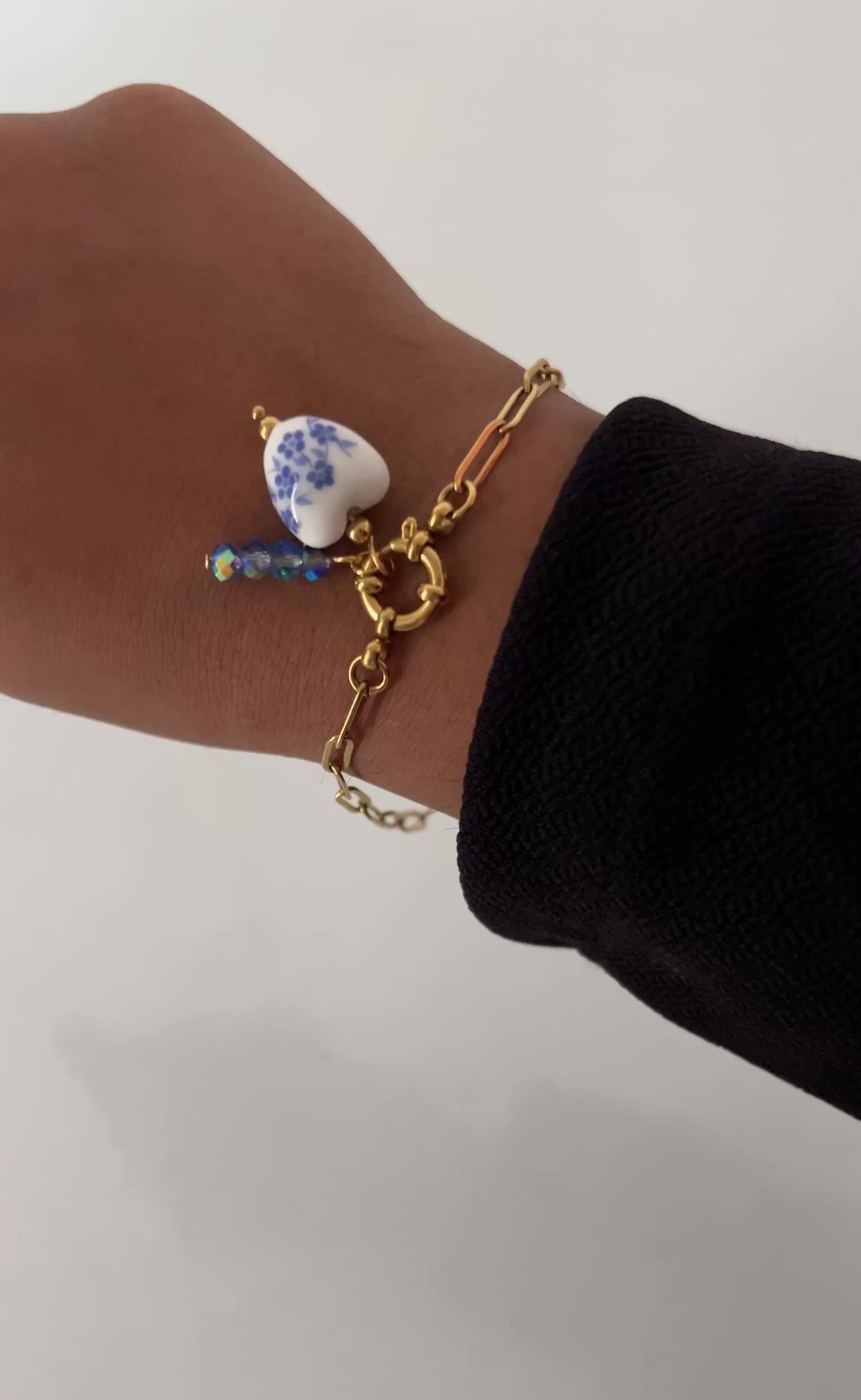 Blue Beaded Charm